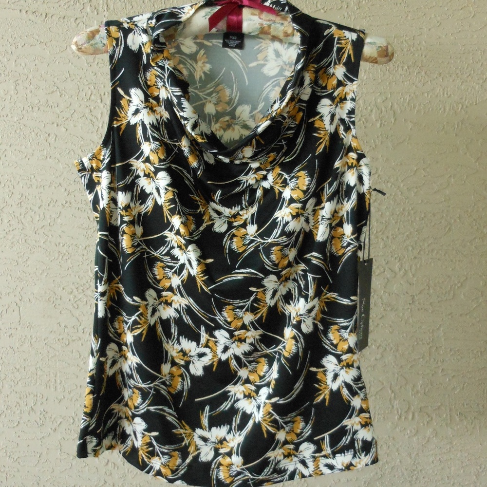 NUE OPTIONS Cowl Neck Sleeveless Top